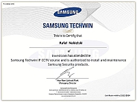 Certyfikat Samsung Techwin